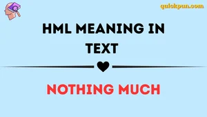 HML Meaning in Text