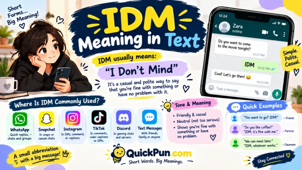 IDM Meaning in Text