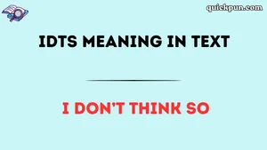 IDTS Meaning in Text