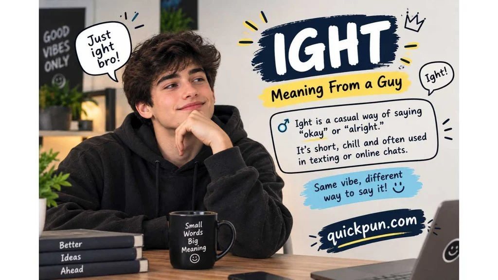 Ight Meaning From a Guy
