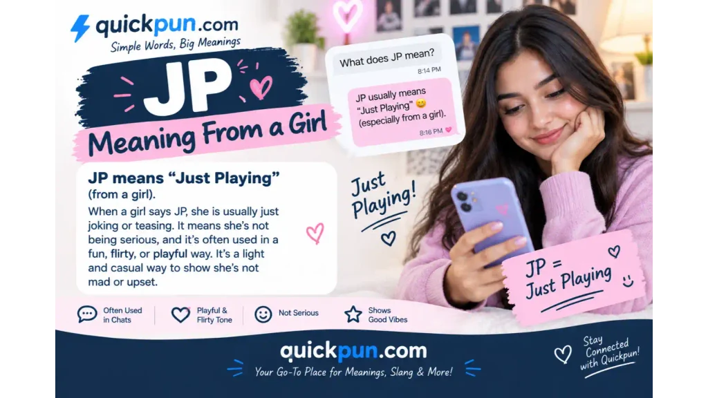 JP Meaning From a Girl