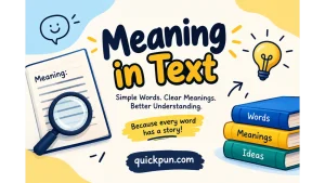 Meaning in Text