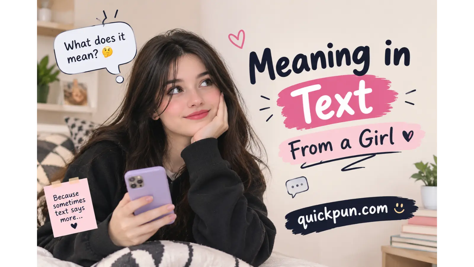 Meaning in Text From a Girl