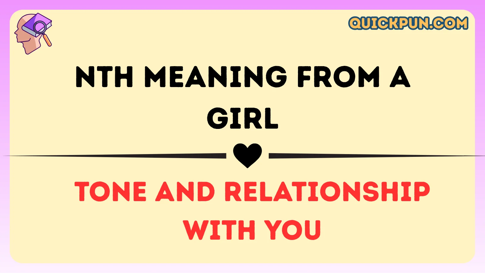 NTH Meaning From a Girl