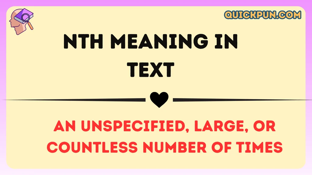 NTH Meaning in Text