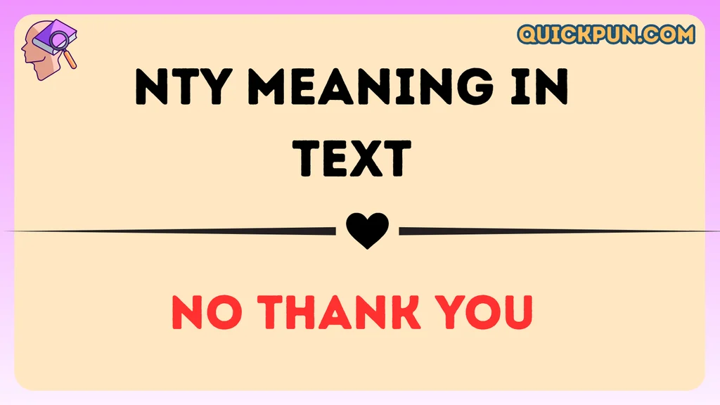 NTY Meaning in Text