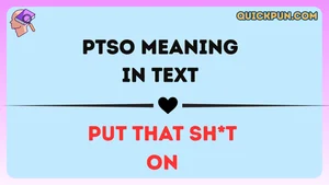 PTSO Meaning in Text
