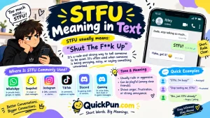 STFU Meaning in Text