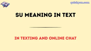 SU Meaning in Text
