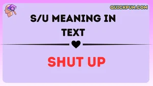 S/U Meaning in Text