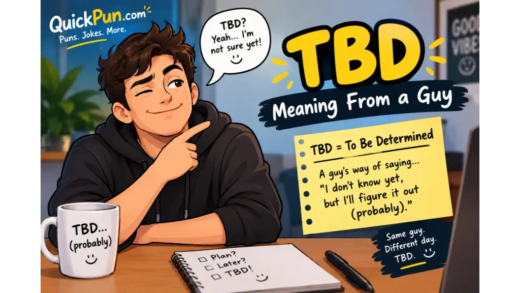 TBD Meaning From a Guy