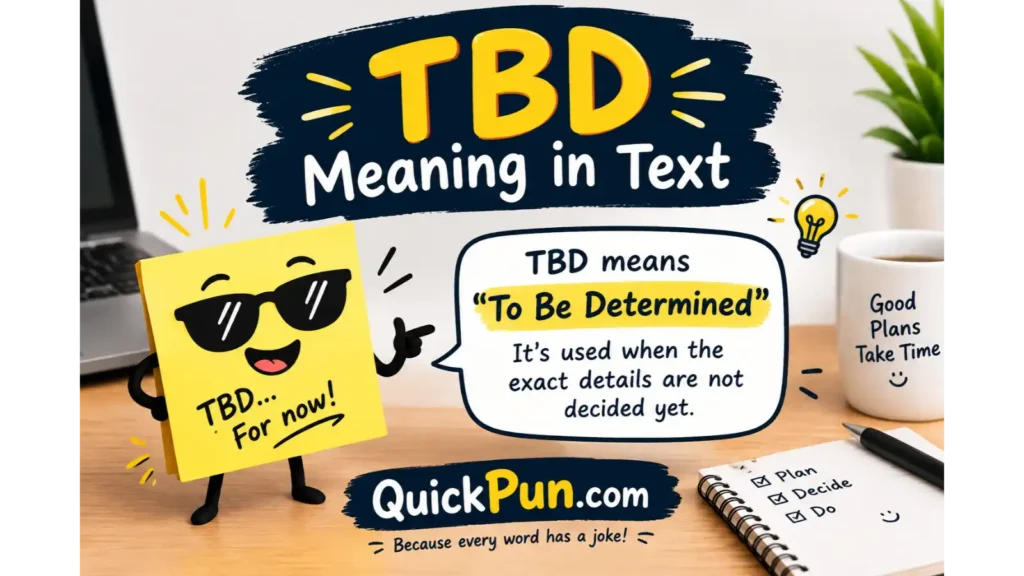 TBD Meaning in Text