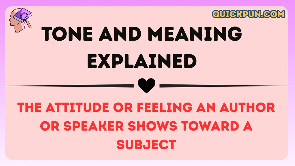Tone and Meaning Explained