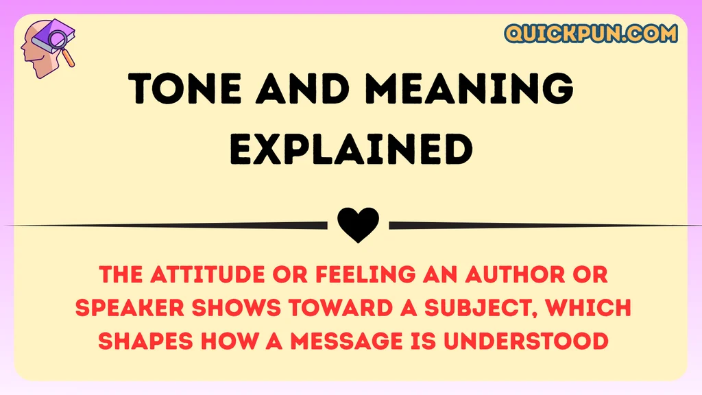 Tone and Meaning Explained