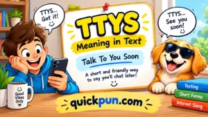 TTYS Meaning in Text