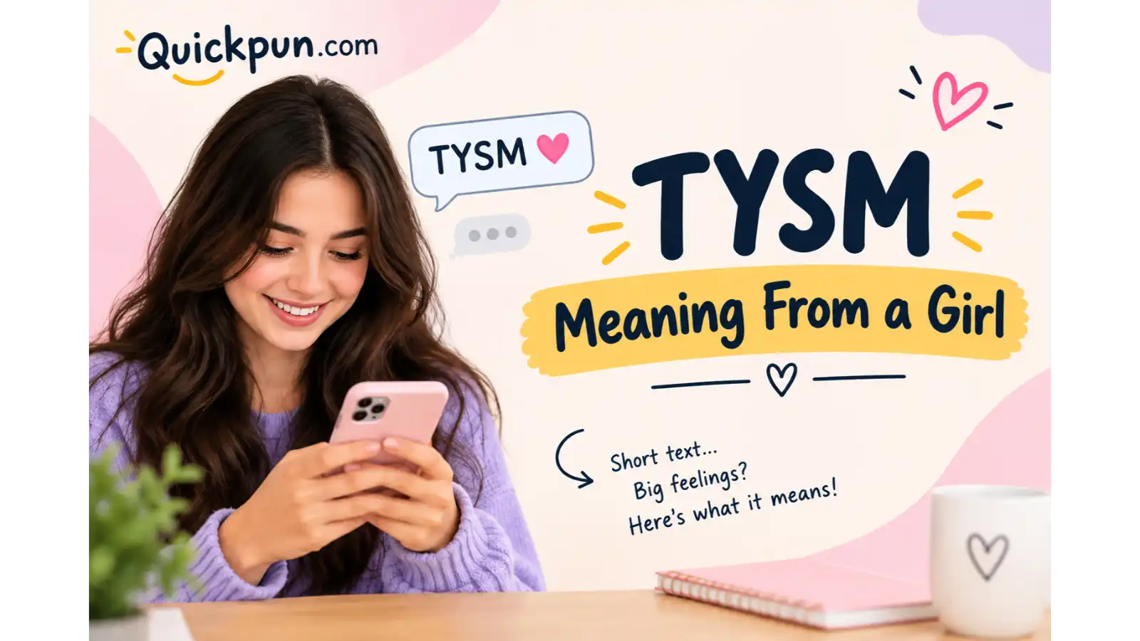 TYSM Meaning From a Girl