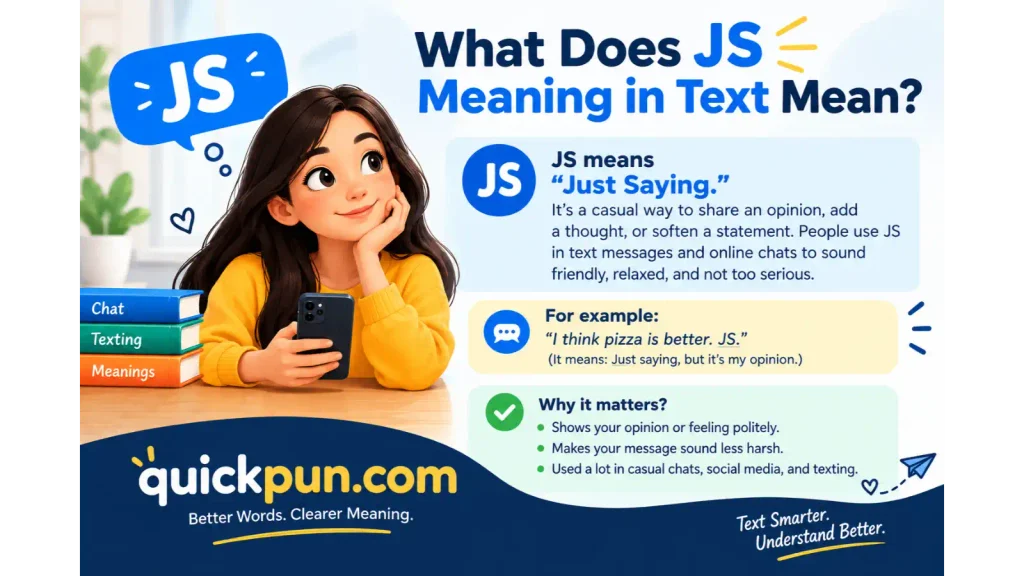 What Does JS Meaning in Text Mean?