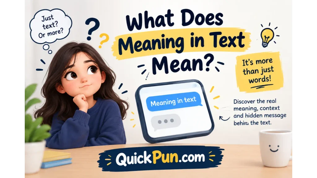 What Does Meaning in Text Mean?