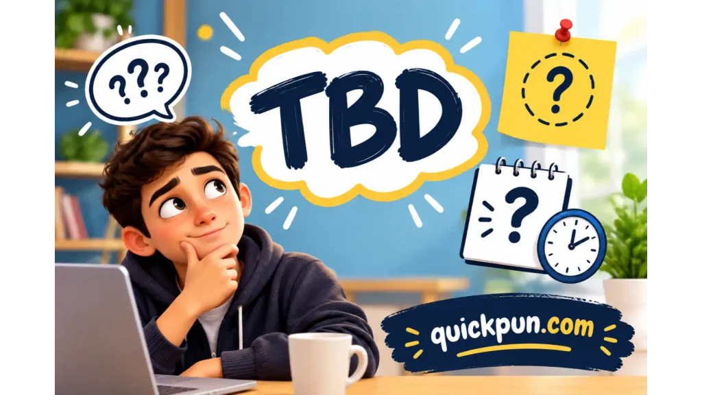 What Does TBD Mean in Text?