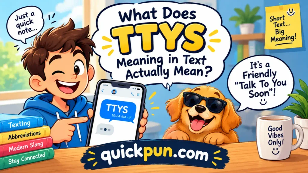 What Does TTYS Meaning in Text Actually Mean?