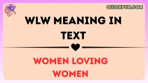 WLW Meaning in Text