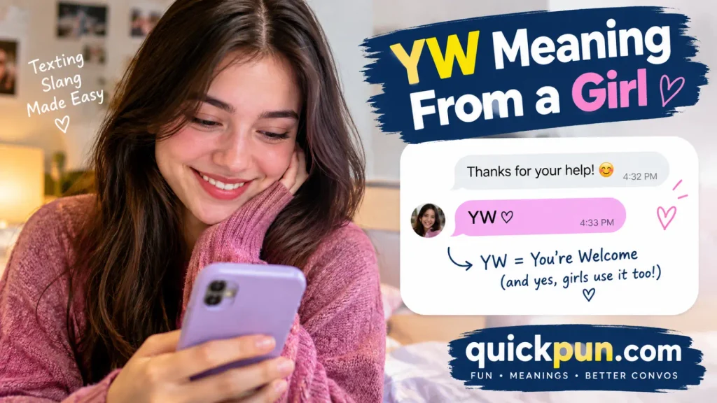 YW Meaning From a Girl